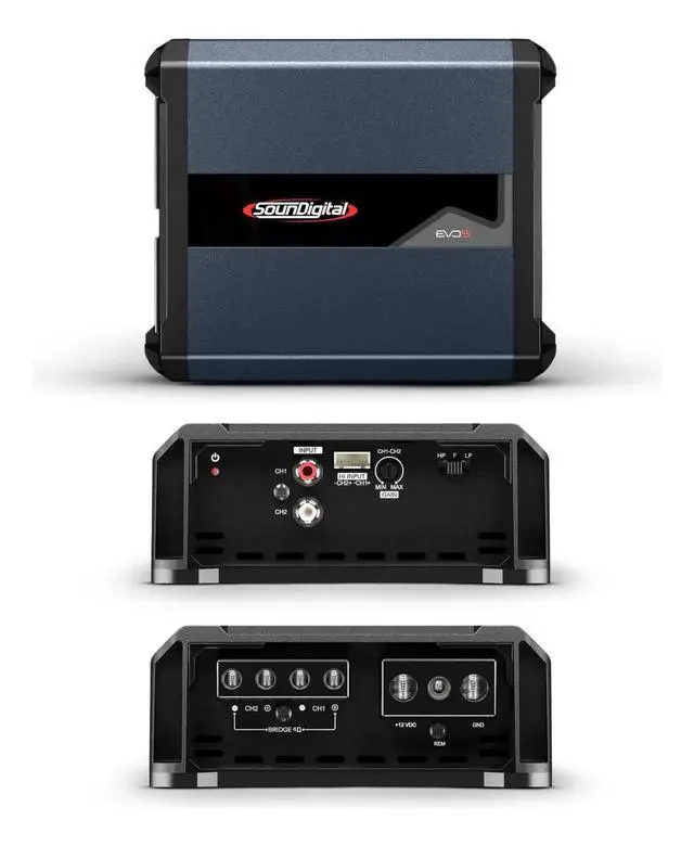 Alt view image 3 of 5 - Car Full Range Amplifier 1200.1-1200 Watts RMS 1 Ohm 1 Channel High Efficiency High Power Amp EVO5