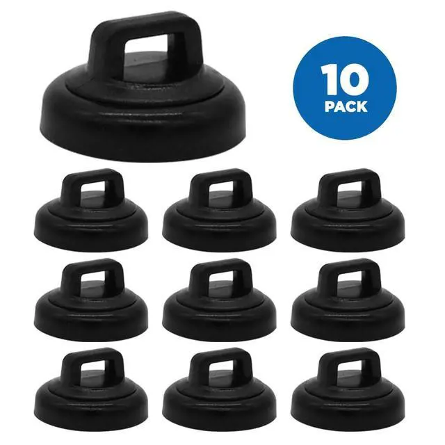 Alt view image 2 of 7 - Magnetic Cable Tie Mount - Small (Pack of 10, Black)