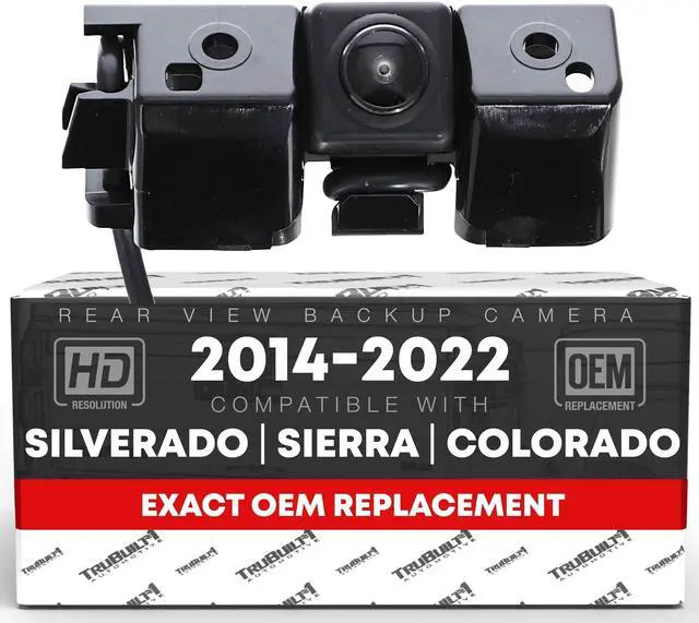 Main image of Rear View Backup Camera - Compatible with 2014-2015 Chevrolet Silverado; 07-21 Colorado; 14-15 GMC Sierra, 15-22 Canyon - Reverse Park Assist Camera Replacement - OEM 23306741, 590-082