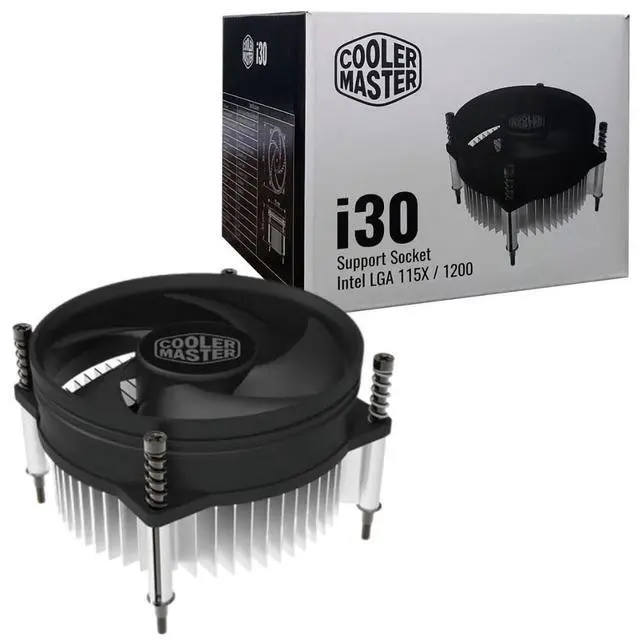 Alt view image 3 of 5 - Cooler Master i30 CPU Cooler - 92mm Low Noise Cooling Fan & Heatsink (RH-I30-26FK-R1)- for Intel Socket LGA 1150/1151 / 1155/1156 (i30)