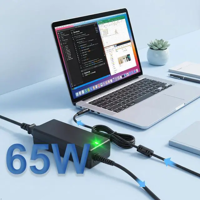 Alt view image 5 of 6 - 65W Laptop Charger Compatible with Dell inspiron Vostro Laptop | Inspiron 3501 3595 3505 5515 5406, 4.5*3.0 mm &7.4*5.0mm Tip,Computer Adapter Power Cord