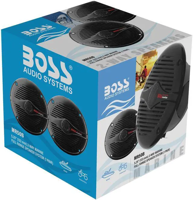 Alt view image 6 of 6 - MR50B 5.25 Inch Marine Speakers (Pair), 150 Watts, 2 Way