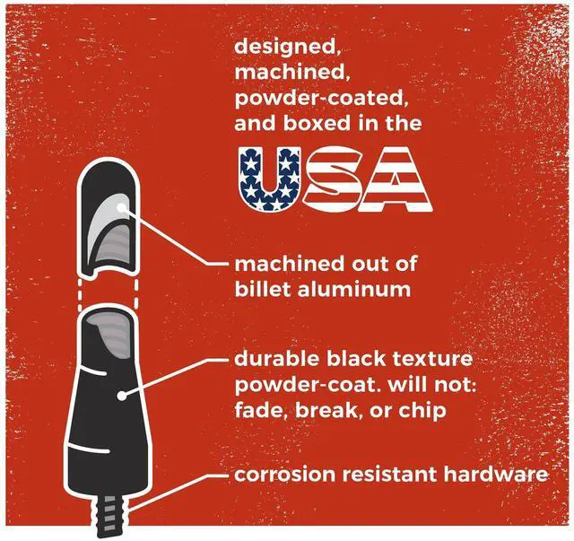 Alt view image 3 of 7 - Stubby Jr Antenna Compatible with MINI Cooper 2001-2026 | 2 inches | Short Antenna Replacement | Made in the USA