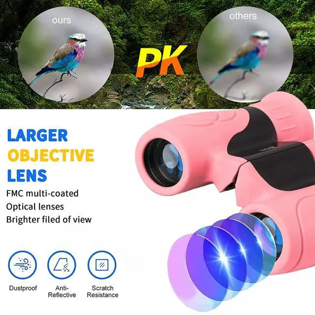 Alt view image 5 of 7 - Binoculars for Kids 8x21 High-Resolution for Bird Watching Camping