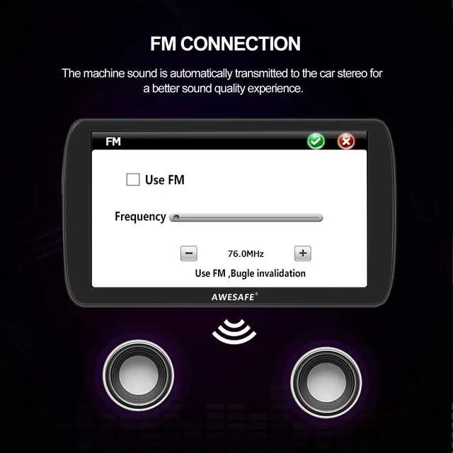 Alt view image 4 of 7 - GPS Navigator for Car, 9 Inch Touch Screen Car GPS, Support Voice Turn Direction Guidance/Speed and Red Light Warning Free Map Update