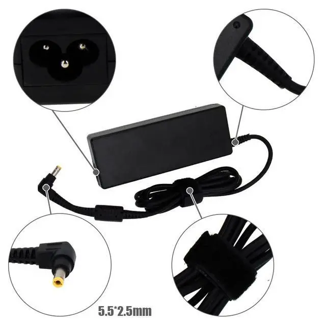 Alt view image 2 of 7 - CF-54 Charger 15.6V 7.05A 110W CF-AA5713A M2 for Panasonic Toughbook CF-31 CF-33 CF-53 CF-52 CF-19 CF-74 CF-AA5713A M1 Laptop AC Adapter 5.5 * 2.5mm