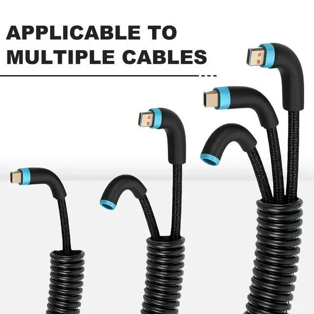 Alt view image 3 of 7 - 120ft 1/2 inch Split Wire Loom Tubing Kit with 2 Clamps - Flexible Abrasion Resistant Conduit for Automotive, Mechanical Cable Protection