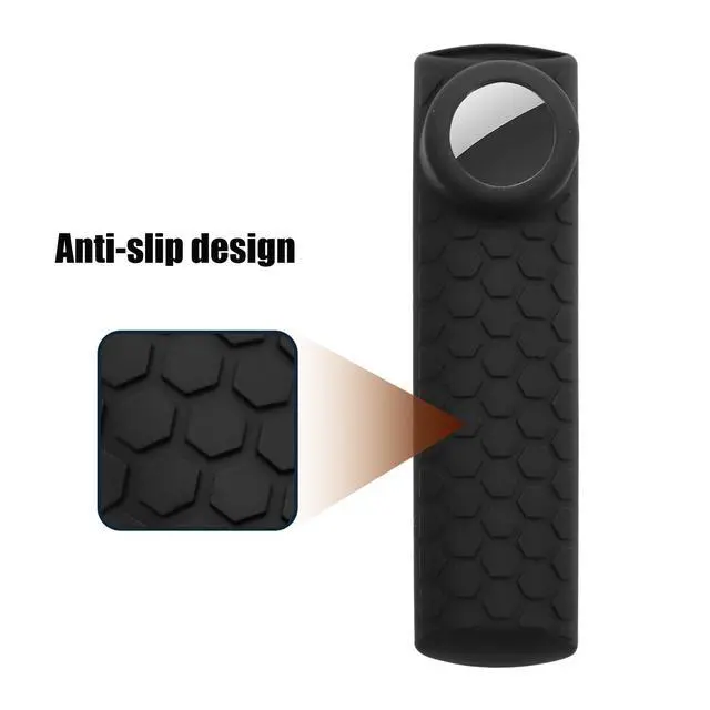 Alt view image 6 of 7 - CT-RC1US-21 Remote Cover with Hole for Airtag and Tile Sticker (Glow in The Dark) Compatible for NS-RCFNA-21 Insignia/Toshiba Fir tv Remote,for TV Omni Series and 4-Series (Glow Blue)