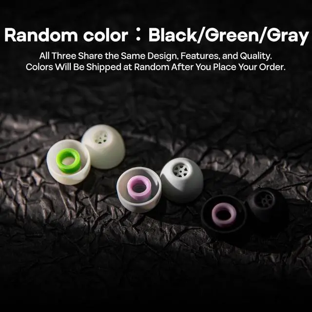 Alt view image 3 of 7 - Kiwi Ears Flex Earbud Tips, Replacement Silicone IEM Tips, 3 Pairs, S/M/L Size, for KZ ZS10 Pro 2, SuperMix 4,Hype4,Orchestra Lite, Cadenza Wired/Wireless EarphonesRandom Colors
