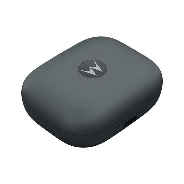Alt view image 2 of 7 - Moto Buds Bass XT2443-1 Dynamic ANC, Triple Microphone Array, Bluetooth 5.3, IP54 Water & Dust Resistant, Dolby Atmos Audio (Pantone Dark Shadow)