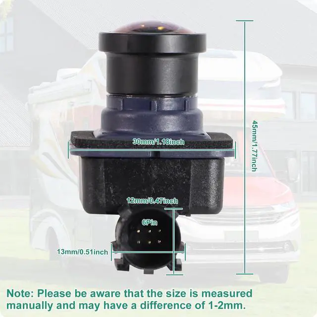 Alt view image 2 of 6 - 68227397AH OE Backup Camera for Chrysler Pacifica 2017-2023Replaces Part No. 68227397AE 68227397AG