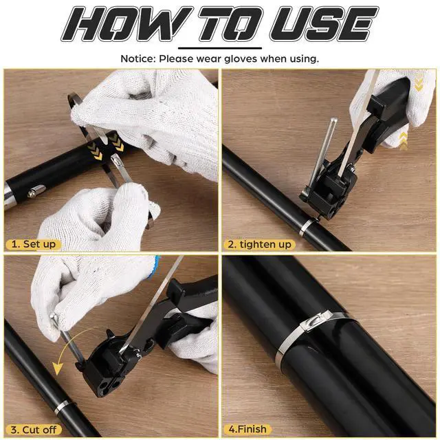 Alt view image 6 of 7 - 155 Pack Stainless Steel Cable Tie Gun Kit, 150 Pcs 6/8/11.8 Inch Metal Zip Ties (50 of Each), Adjustable Fastening and Cutting Tools for Fence, Chain Link Fence, Pipe, Industrial Use