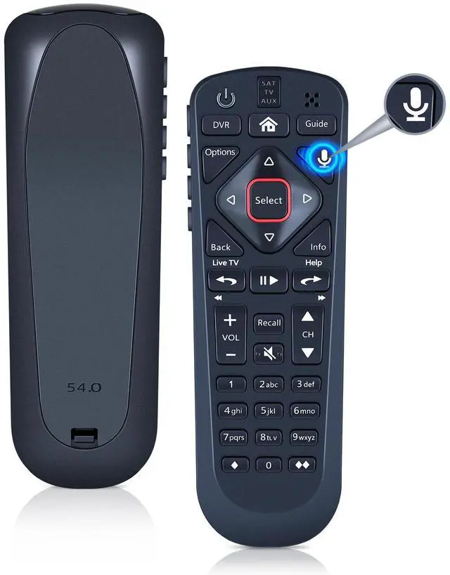 Main image of Remote Control for Dish Network Upgraded 54 Series 54.0 54.1 54.2 54.3 UHF | Compatible with The Hopper, Wally, Joey Receivers, with Voice Search Function