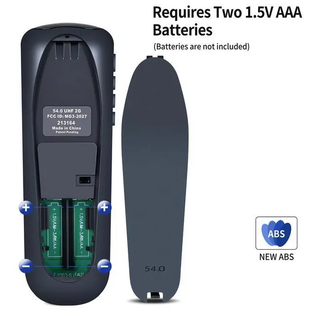 Alt view image 7 of 7 - Remote Control for Dish Network Upgraded 54 Series 54.0 54.1 54.2 54.3 UHF | Compatible with The Hopper, Wally, Joey Receivers, with Voice Search Function