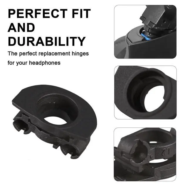 Alt view image 3 of 7 - WH-1000XM4 Hinge Swivels + U Shaped Metal Hinge Lock Grove Replacement for Sony WH-1000XM4 Headphone,Replacement Parts Accessories Hinge Spins(Black)
