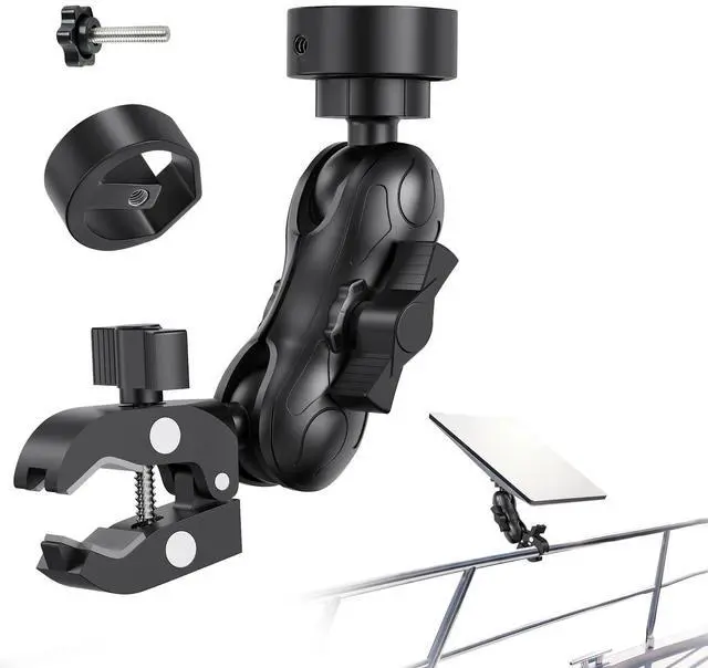 Main image of for Starlink Mini Mount 2026/2025 New Upgraded and 2024 Pipe Adapter | Starlink Mini Clamp Mount for Car, RV, Yacht, Pole, Roof Rack, Camper, Universal Pipe Adapters & 1.5" Bigger Ball Head