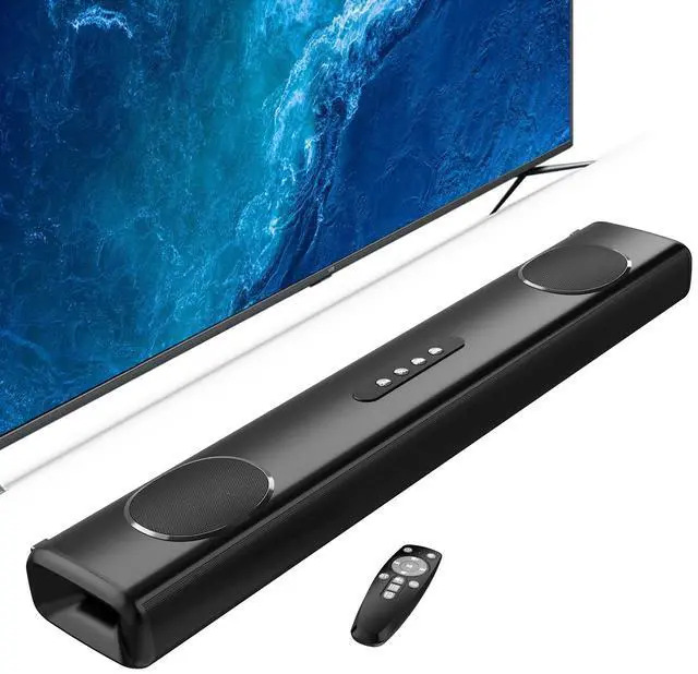 Main image of 100W Sound Bar for Smart TV, 2.2 ch Soundbar with Bluetooth 5.3/ARC/Opt/AUX Connect, Surround Sound System for TV with 4 Speakers, Home Audio Surround Sound System for TV PC Projector