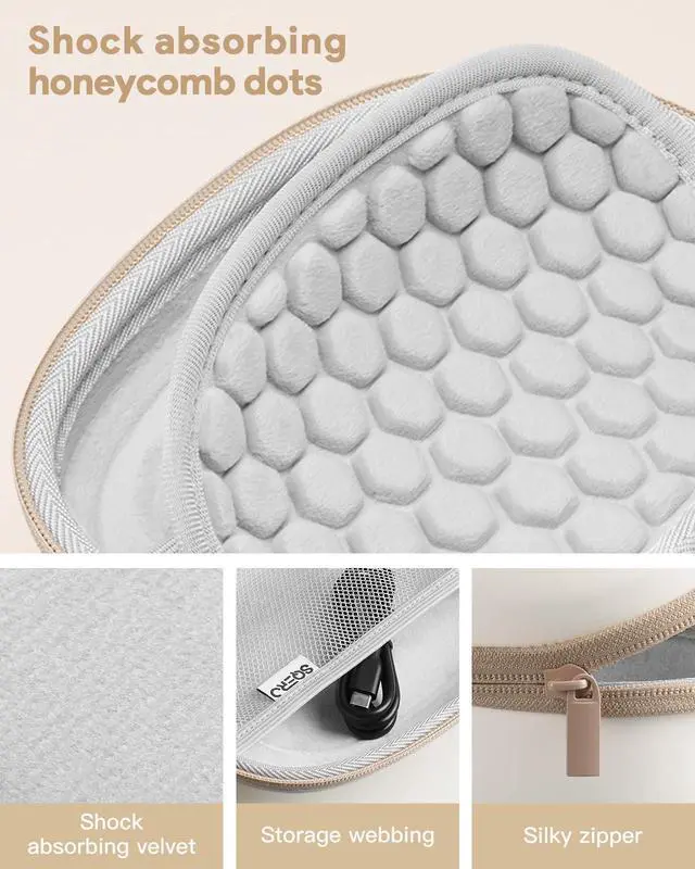 Alt view image 4 of 7 - Case for Beats Studio Pro/Solo 4/Solo 3/Studio3 On-Ear Headphones | Portable Travel Hard Shell Storage Bag