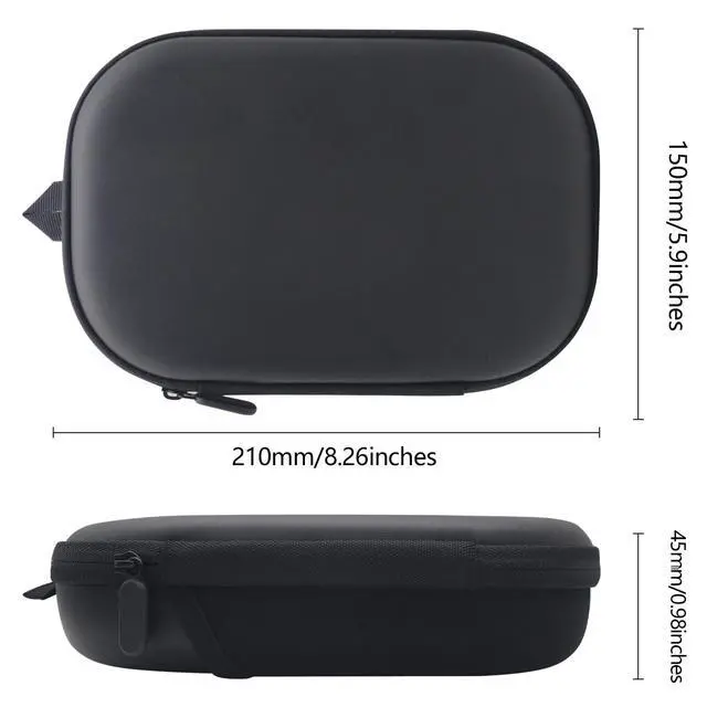Alt view image 2 of 7 - Hard Case for Bose QC15/QC35/QC25/QC45/QC45SE/QC SE, Wireless Noise-canceling Headphone Case Replacement with Cable Storage