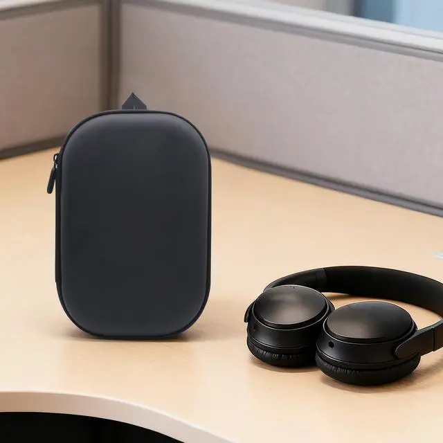 Alt view image 5 of 7 - Hard Case for Bose QC15/QC35/QC25/QC45/QC45SE/QC SE, Wireless Noise-canceling Headphone Case Replacement with Cable Storage