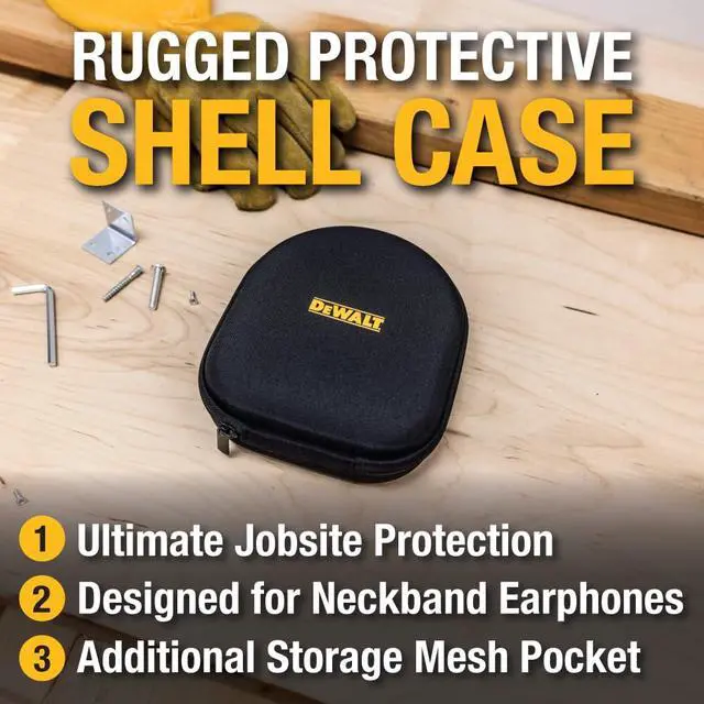 Alt view image 5 of 7 - Black Edition Pro Audio Bundle: 2-in-1 Neckband & EVA Case | Headphones + Rugged EVA Travel Case
