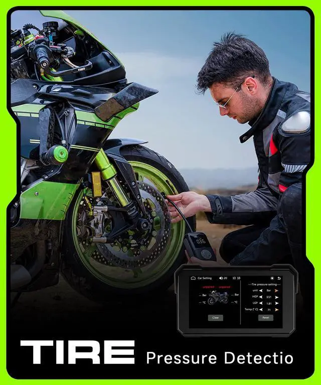 Alt view image 5 of 6 - Motorcycle CarPlay Screen 5 inch Portable Wireless Carplay Android Auto for Motorbike Waterproof Touchscreen, Supports GPS Navigation, Bluetooth, IP68 Waterproof for Motorbike