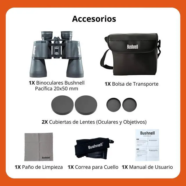 Alt view image 7 of 7 - Pacifica 20x 50mm Super High-Powered Porro Prism Binoculars, Black