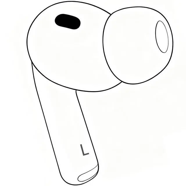 Main image of OEM Left Single Earbud for Pod Pro 3st Generation, Model A3063 A3064 3065, Genuine Left Earbud Only, Compatible with Original Pods Pro 3 A3122 Charging Case