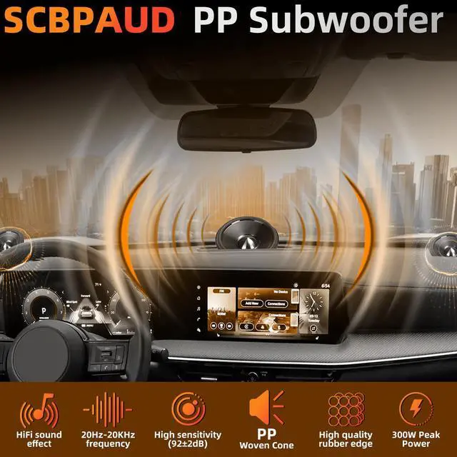 Alt view image 2 of 7 - Upgrade 3.5" Speakers Car Audio 300W Peak Power Deep Bass & Crystal Clear Audio, Easy Install for Cars,Trucks, SUVs, DIY (2-Pack)