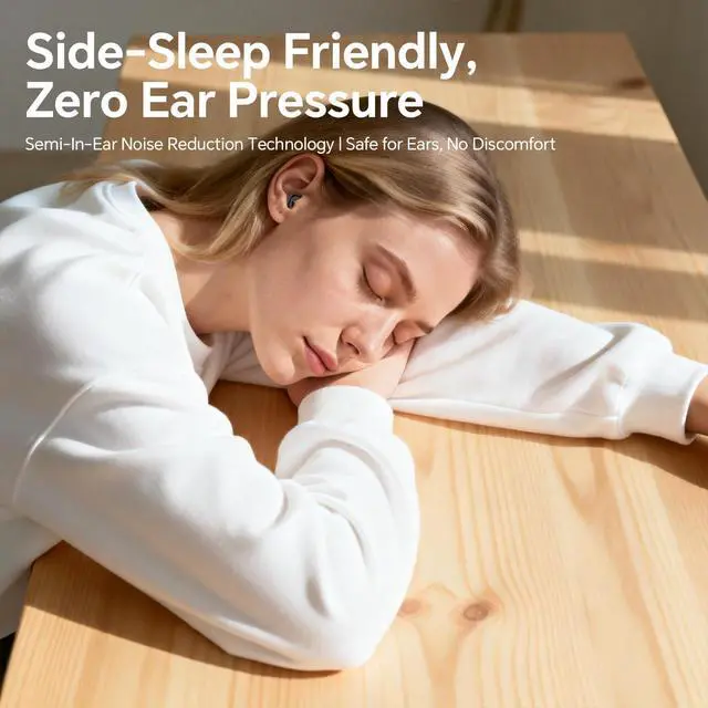 Alt view image 4 of 7 - Flat Sleep Mini Invisible Small Tiny Earbuds Wireless Bluetooth Ear Buds for Sleeping Headphones Micro Smallest Discreet Sleep Earbuds Earphones for Side Sleepers, Small Ears Canals Women, Work