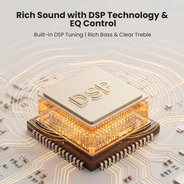 Alt view image 5 of 7 - 30W Compact Stereo System Bluetooth CD Players for Home | With FM Radio, Remote Control, USB/AUX Inputs, Headphone Jack, and DSP Crisp Sound for Living Room, Bedroom
