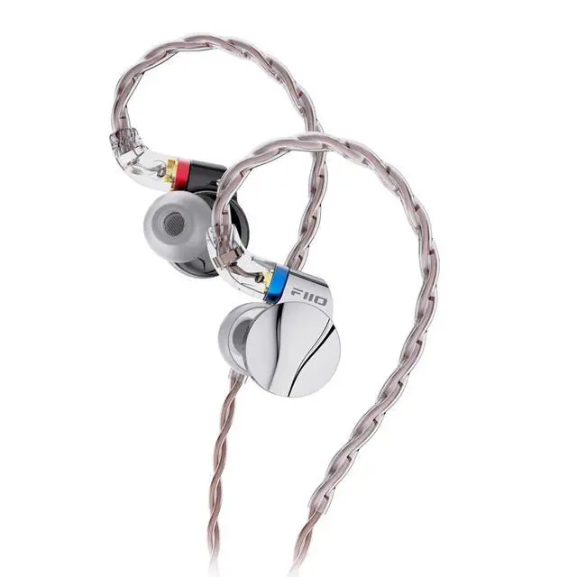 Alt view image 2 of 7 - FD15 13.8mm Magnalium DLC HiFi Dynamic Driver in-Ear Earphone with Stainless Steel Shell, Detachable MMCX Cable (Silver)