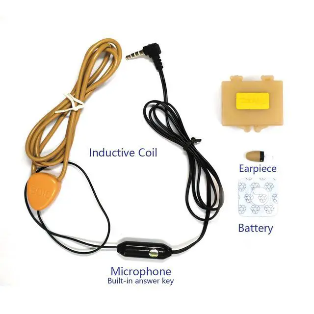 Alt view image 2 of 7 - 108B Mini Hidden Spy Earphone Short Wireless Earpiece Headset/Wireless in-Ear Earpiece with Microphone/Covert Communication Receiver