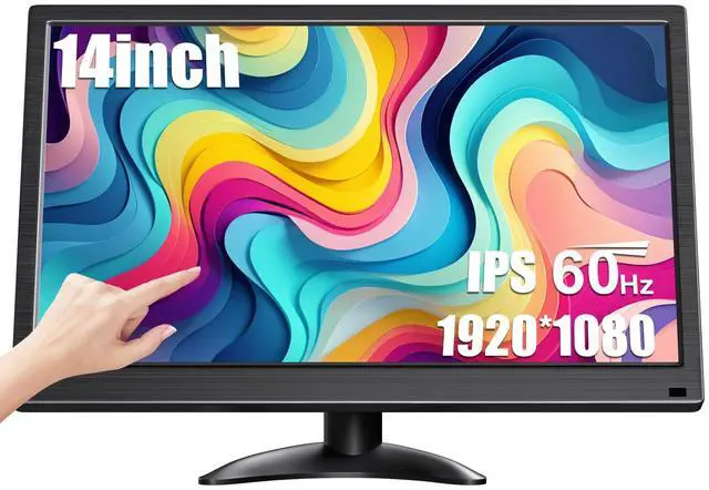 Main image of 14 Inch Touch Screen Monitor FHD 1080P 99%sRGB IPS/HDMI/USB-C PC Monitor | Built-in Speaker/VESA Support/Plug & Play, for Laptop Phone Raspberry Pi Switch PS4 PS5