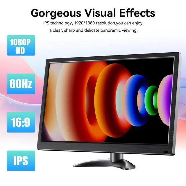 Alt view image 3 of 7 - 14 Inch Touch Screen Monitor FHD 1080P 99%sRGB IPS/HDMI/USB-C PC Monitor | Built-in Speaker/VESA Support/Plug & Play, for Laptop Phone Raspberry Pi Switch PS4 PS5