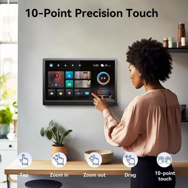 Alt view image 5 of 7 - 14 Inch Touch Screen Monitor FHD 1080P 99%sRGB IPS/HDMI/USB-C PC Monitor | Built-in Speaker/VESA Support/Plug & Play, for Laptop Phone Raspberry Pi Switch PS4 PS5