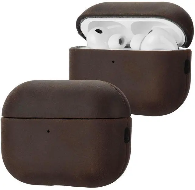 Main image of Genuine Leather AirPods Pro 3 Case Compatible with MagSafe | Handcrafted Vintage Leather Develops Unique Patina. Shockproof Drop Protection Ideal for Business Commute and Daily Use