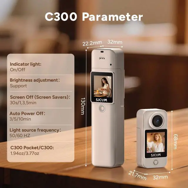 Alt view image 2 of 7 - C300 64GB,4K Vlogging YouTube Live Streaming,7Hour Power,6-Axis Stabilization,Dual-Touch Screen,Birthday Gifts for Kids Women Her Mom Wife Girlfriend Valentines Mothers Day
