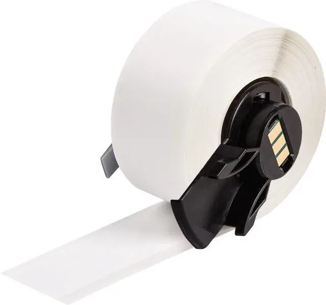 Main image of Multi-Purpose Vinyl Label Tape for M610, M611, M710, BMP61, and BMP71 Printers - 0.5" x 50', White. M6C-500-439