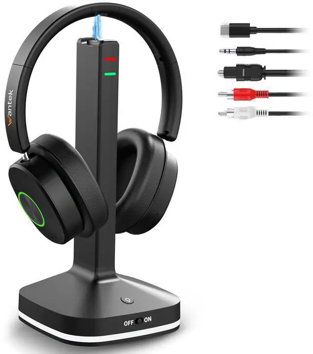 Main image of Wireless Headphones for TV Watching, TV Headphones Wireless for Seniors with Transmitter Charging Base, No Delay Bluetooth Headset for Hard of Hearing, Plug and Play