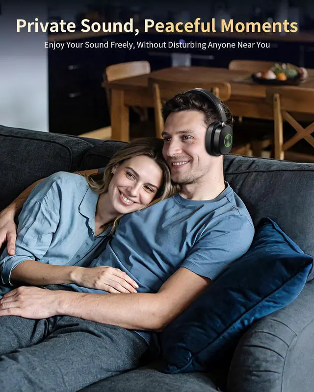 Alt view image 5 of 7 - Wireless Headphones for TV Watching, TV Headphones Wireless for Seniors with Transmitter Charging Base, No Delay Bluetooth Headset for Hard of Hearing, Plug and Play