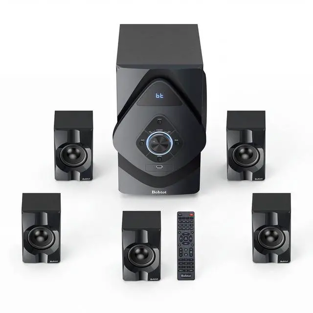 Main image of Home Theater System Wireless Rear Satellite Speakers | 800W 6.5 inch Subwoofer 5.1/2.1 Channel Surround Sound Systems with ARC Optical Bluetooth Input