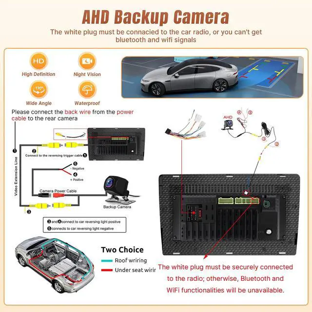 Alt view image 5 of 7 - 2+32GB Car Radio for Toyota Corolla 2003 2004 2005 2006 2007 2008 | Upgraded Android 12 Car Stereo, 9 Inch IPS Touchscreen Head Unit, 4Core Screen with Camera Carplay Android Auto WiFi GPS FM