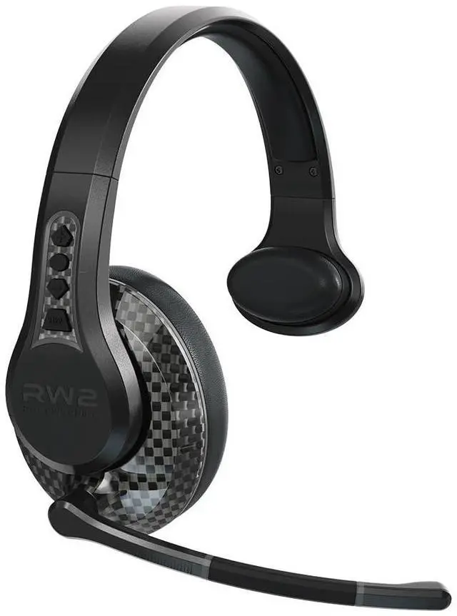 Main image of RW2 Bluetooth Trucker Headset 40mm Driver ENC Mic | Battery Indicator, 30+ Hour Battery Life, 100ft Wireless Range, IP54 Rated, Noise Cancelling Microphone, Over-Ear Fit