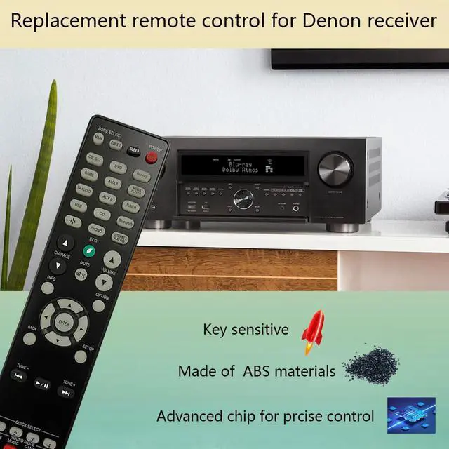 Alt view image 3 of 6 - Replacement Remote Control for Denon Ultra Home Theater AV Receiver RC-1239 AVR-S760H AVR-X3800H AVR-X4700H AVR-X4800H AVR-S960H RC-1228 AVR-X8500H RC-1253 AVR-X2800H AVR-S970H AVR-X2700H AVR-X3700H