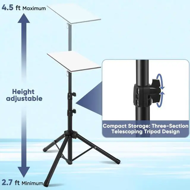 Alt view image 3 of 6 - Starlink Gen 3 Tripod, Adjustable Starlink Stand with Pipe Adapter for Starlink Standard 4/4X/Gen 3, Starlink Standard Tripod Mount Gen 3, Starlink Ground Stand
