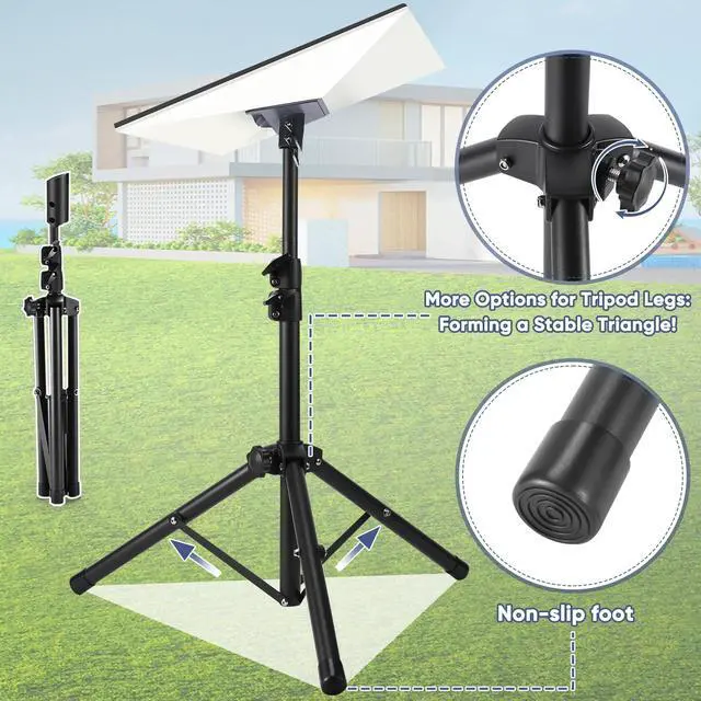 Alt view image 4 of 6 - Starlink Gen 3 Tripod, Adjustable Starlink Stand with Pipe Adapter for Starlink Standard 4/4X/Gen 3, Starlink Standard Tripod Mount Gen 3, Starlink Ground Stand