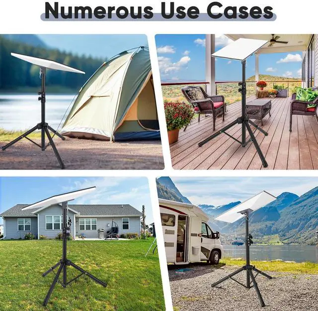 Alt view image 5 of 6 - Starlink Gen 3 Tripod, Adjustable Starlink Stand with Pipe Adapter for Starlink Standard 4/4X/Gen 3, Starlink Standard Tripod Mount Gen 3, Starlink Ground Stand