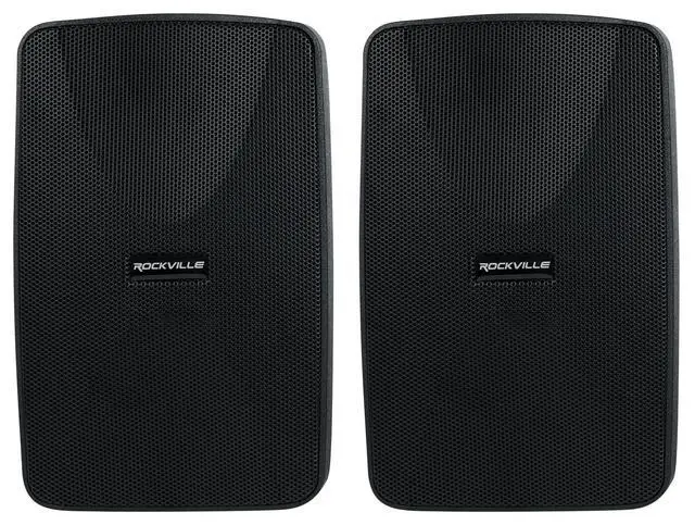 Alt view image 2 of 7 - WET-40B 4" 70V Commercial Indoor/Outdoor Wall Speakers Pair Black | IPX55 Rated, 360 Degree Swivel Bracket, Adjustable Tap, 70V or 8 Ohm, Waterproof Terminals, PEI Tweeter, Polypropylene Cone