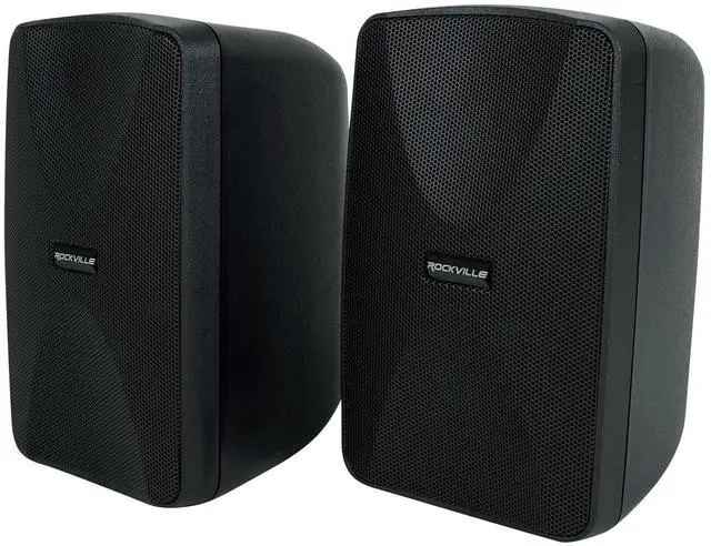 Main image of WET-40B 4" 70V Commercial Indoor/Outdoor Wall Speakers Pair Black | IPX55 Rated, 360 Degree Swivel Bracket, Adjustable Tap, 70V or 8 Ohm, Waterproof Terminals, PEI Tweeter, Polypropylene Cone